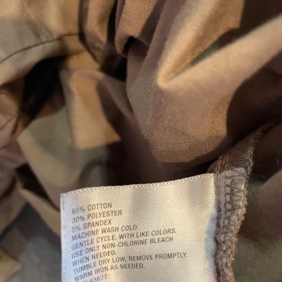 3/4 sleeve brown button down shirt - Picture 4 of 4